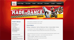 Desktop Screenshot of madeindance.com