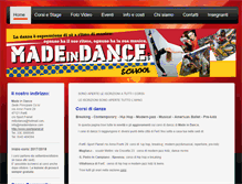 Tablet Screenshot of madeindance.com